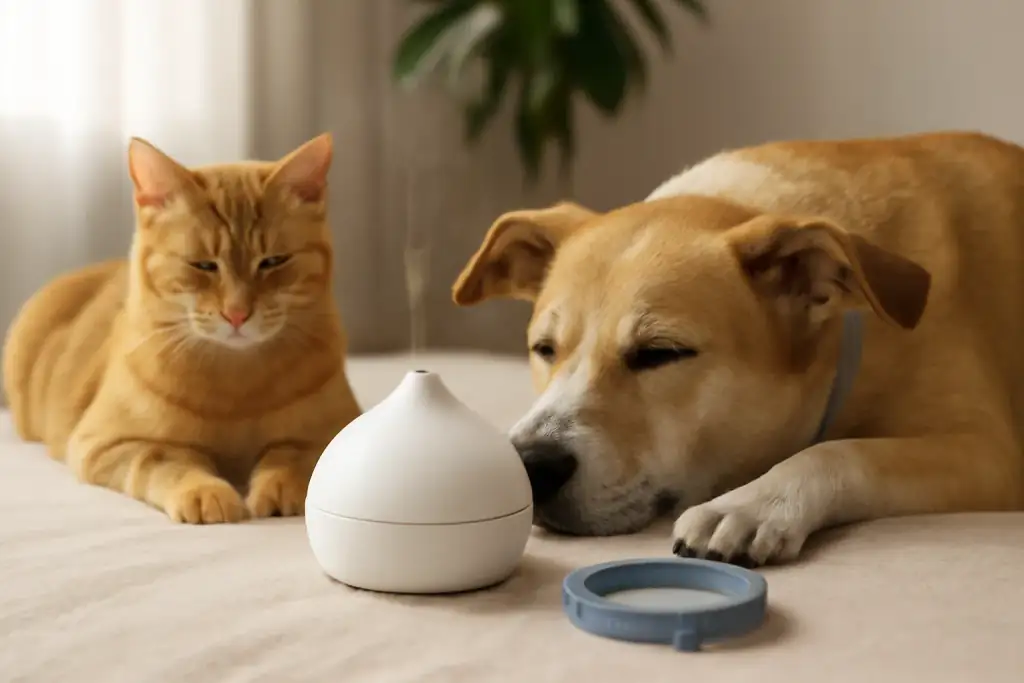Photo related to pheromone diffuser vs calming collar
