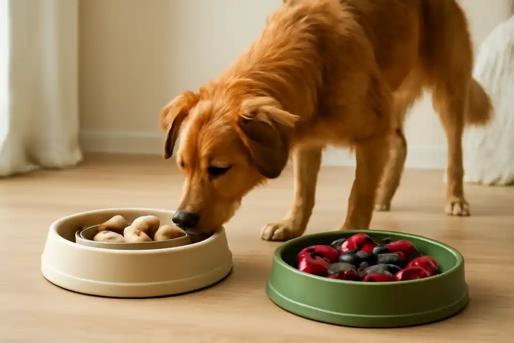 Photo related to slow feeder bowl vs puzzle feeder dog